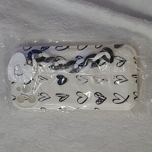 Graffiti Simple Sketch Love Heart Bracelet Soft Case for iPhone 11 Pro Max